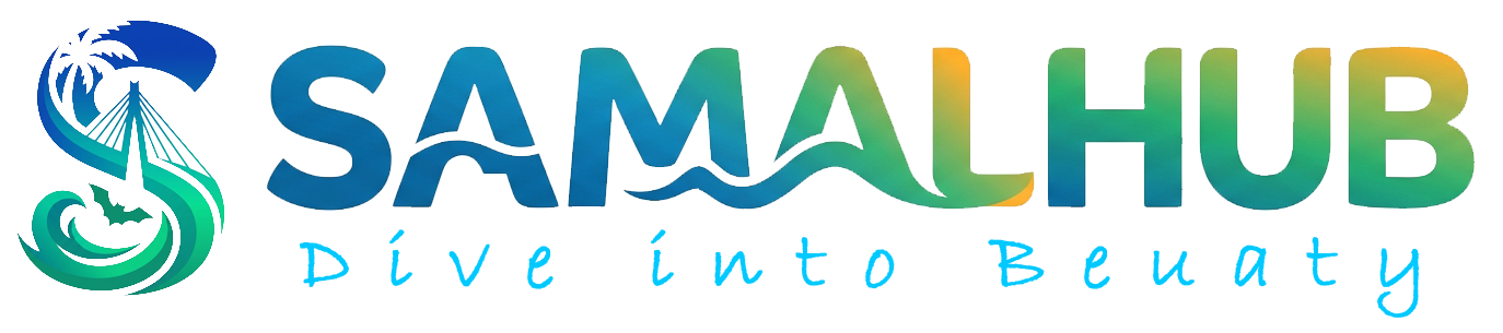 samal hub complete logo blue